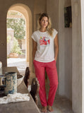 Snoopy short-sleeve pajamas