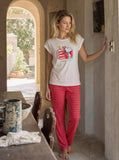 Snoopy short-sleeve pajamas