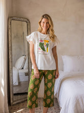 Green Bermudas pajamas