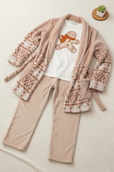 بيجاما تلج بني 3 قطع