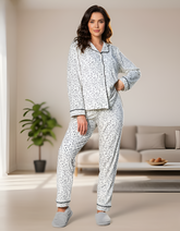 بيجاما زراير قطيفه