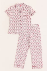 بيجاما زراير منقوشة نبيتي