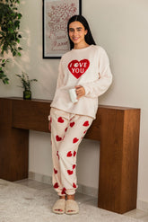 Love You بيجاما شتوي