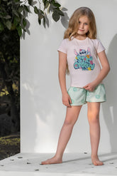 Stitch بيجاما بناتي شورت