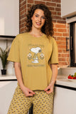 Peanuts short-sleeved pajamas