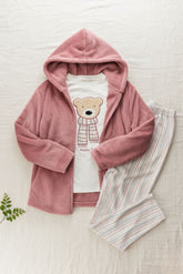 happy bear بيجاما شتوي 3قطع