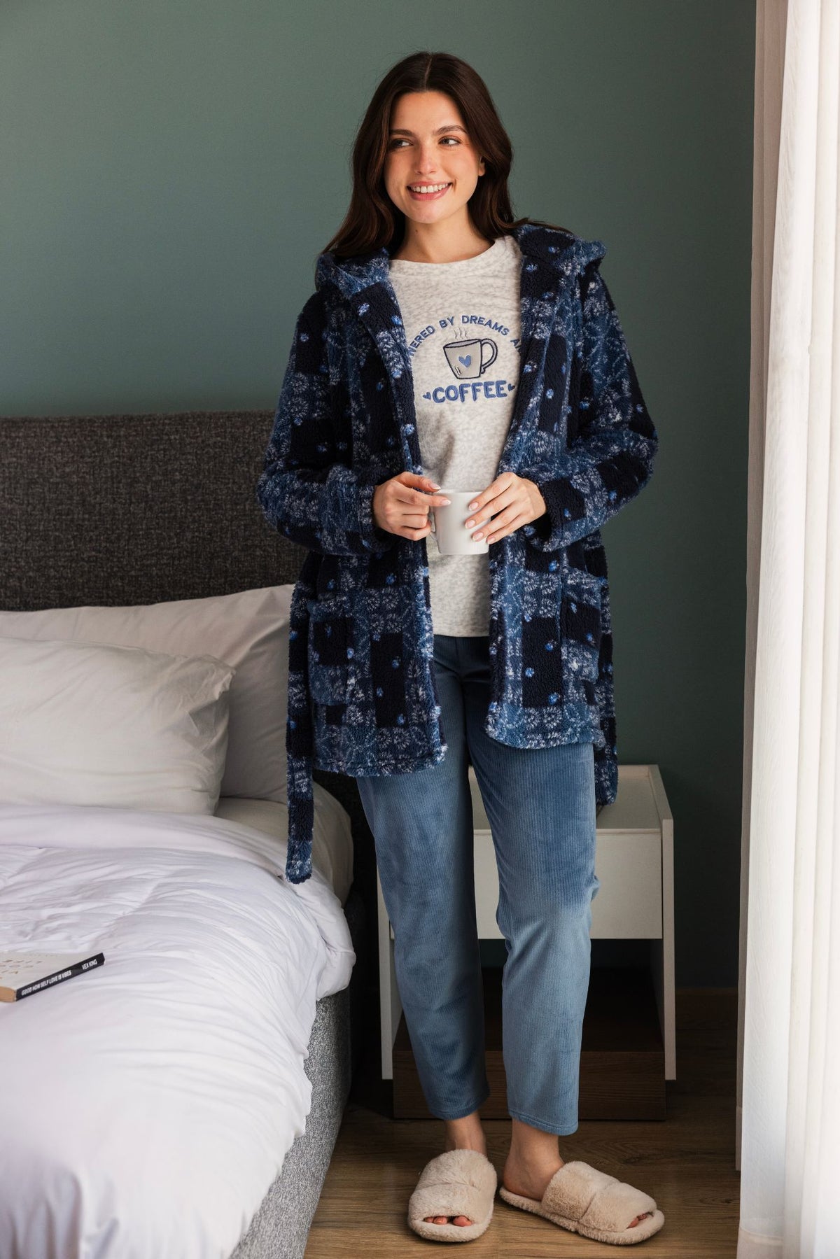 COFFEE بيجاما شتوي 3 قطع