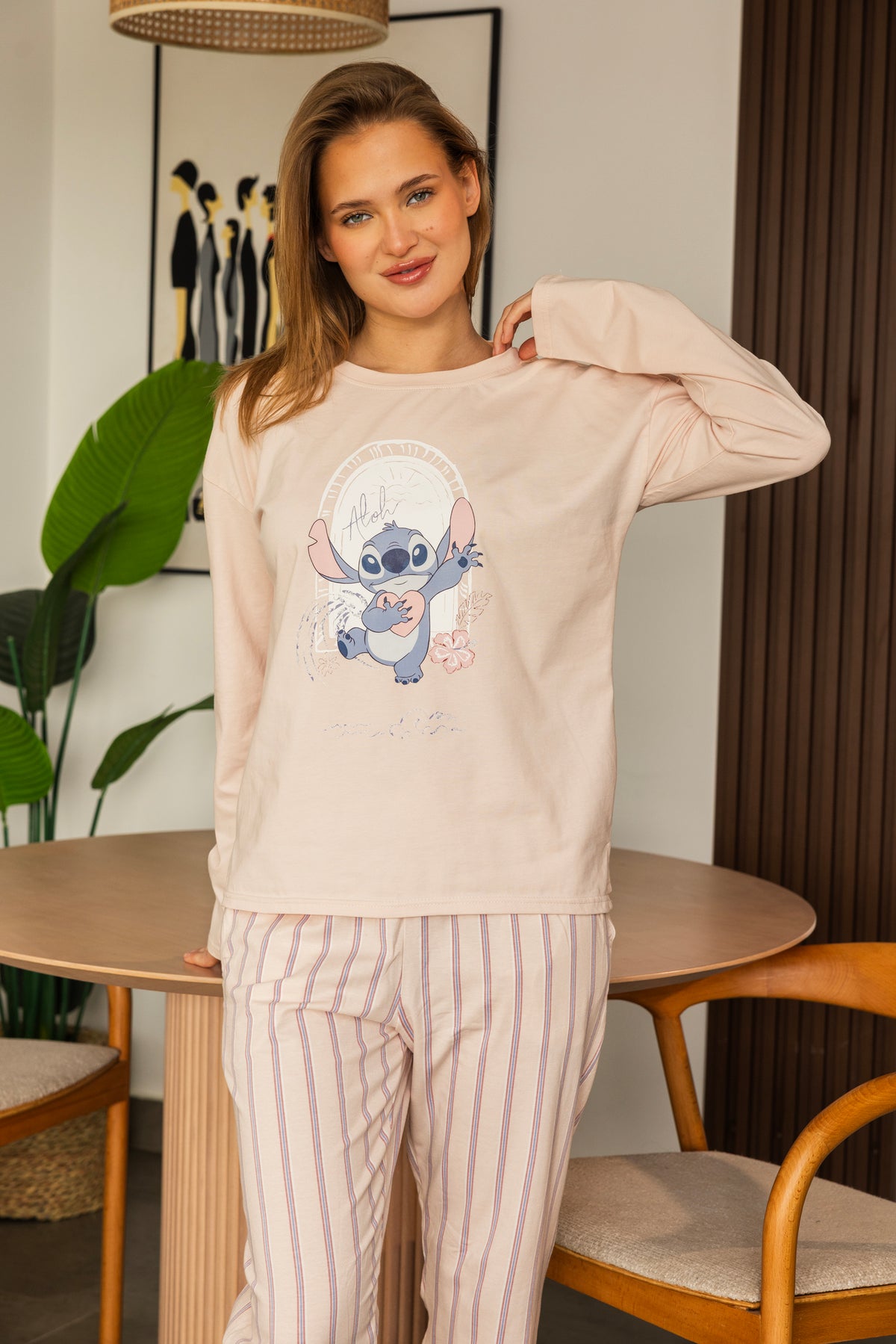 Stitch بيجاما كم