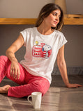 Snoopy بيجاما نص كم