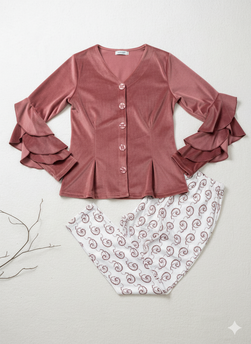 بيجاما شتوي قطيقه كاشمير