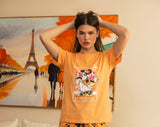Minnie بيجاما نص كم