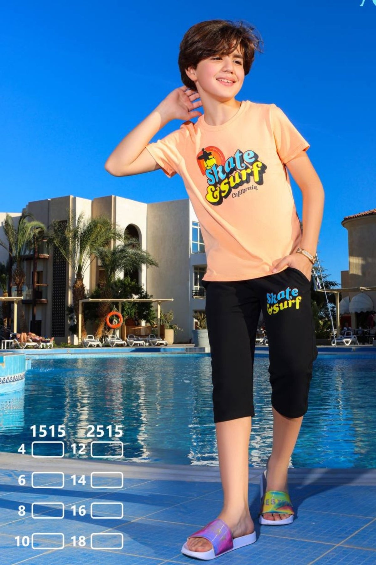 بيجاما أولادى Skate & Surf