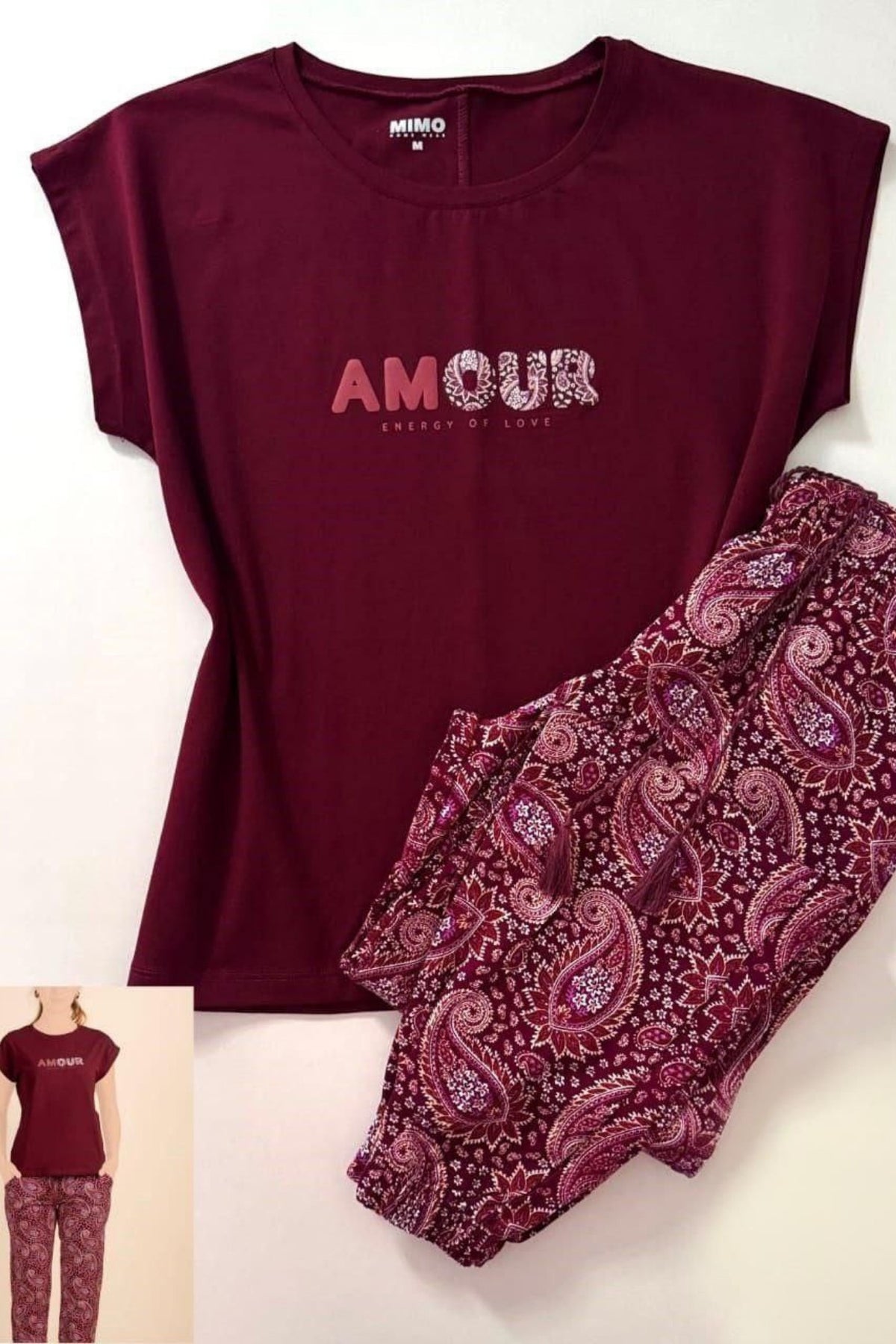 بيجاما برمودا AMOUR