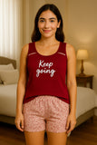 بيجاما شورت KEEP GOING