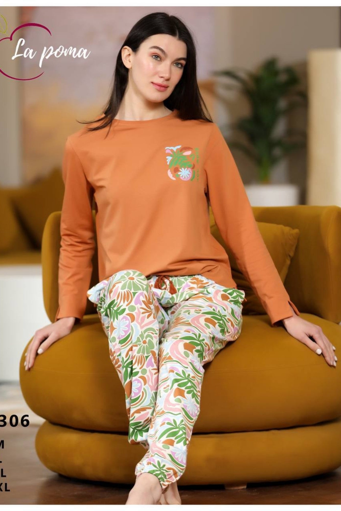 بيجاما بأكمام طويلة"PALMA"