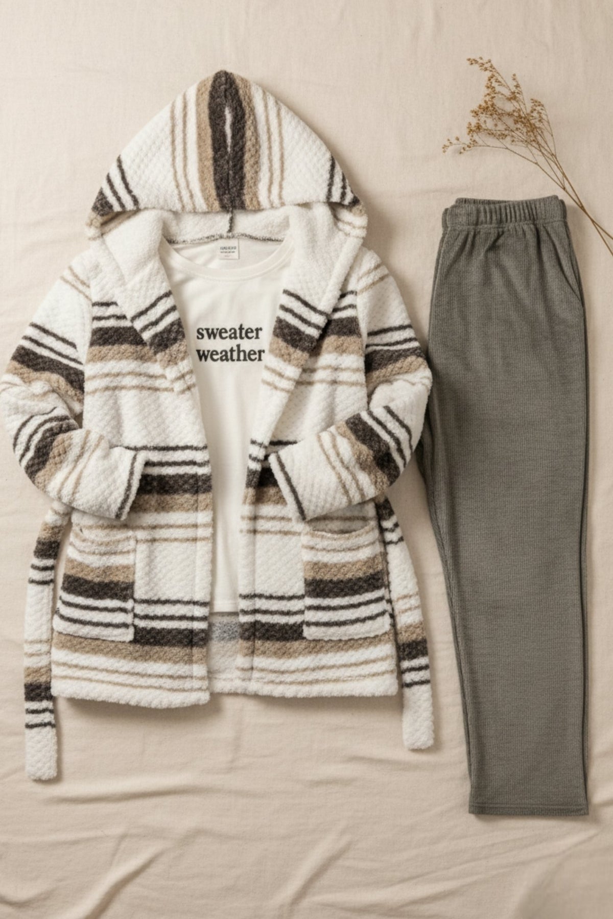 "Sweater Weather" بيجاما شتوي 3 قطع