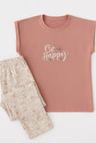 بيجاما برمودا "BE HAPPY"
