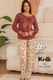 "Keep Life Smile" بيجاما كم