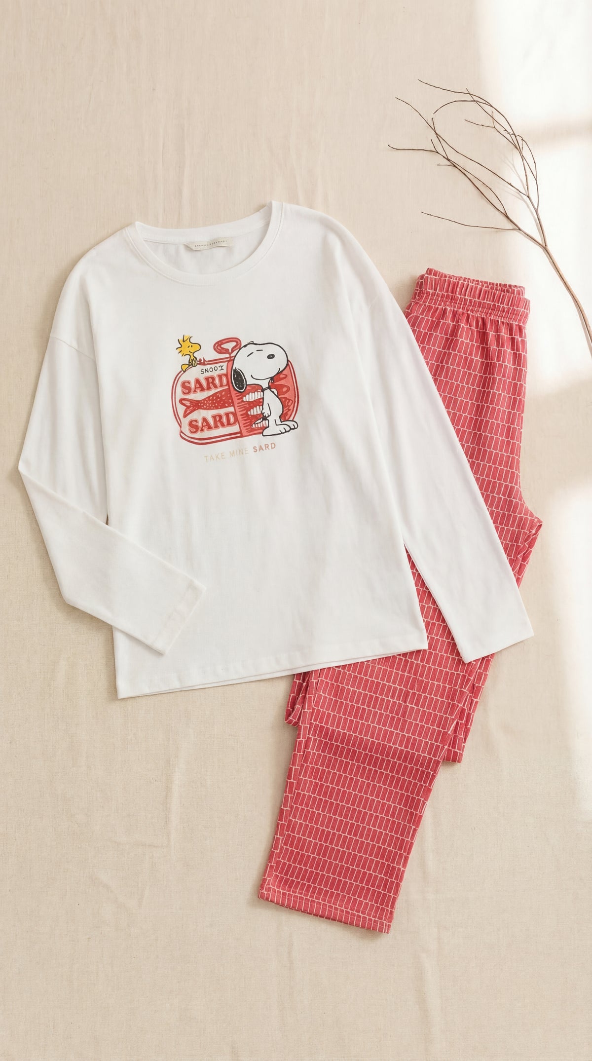 Snoopy بيجاما كم