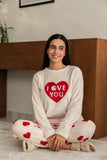 Love You بيجاما شتوي