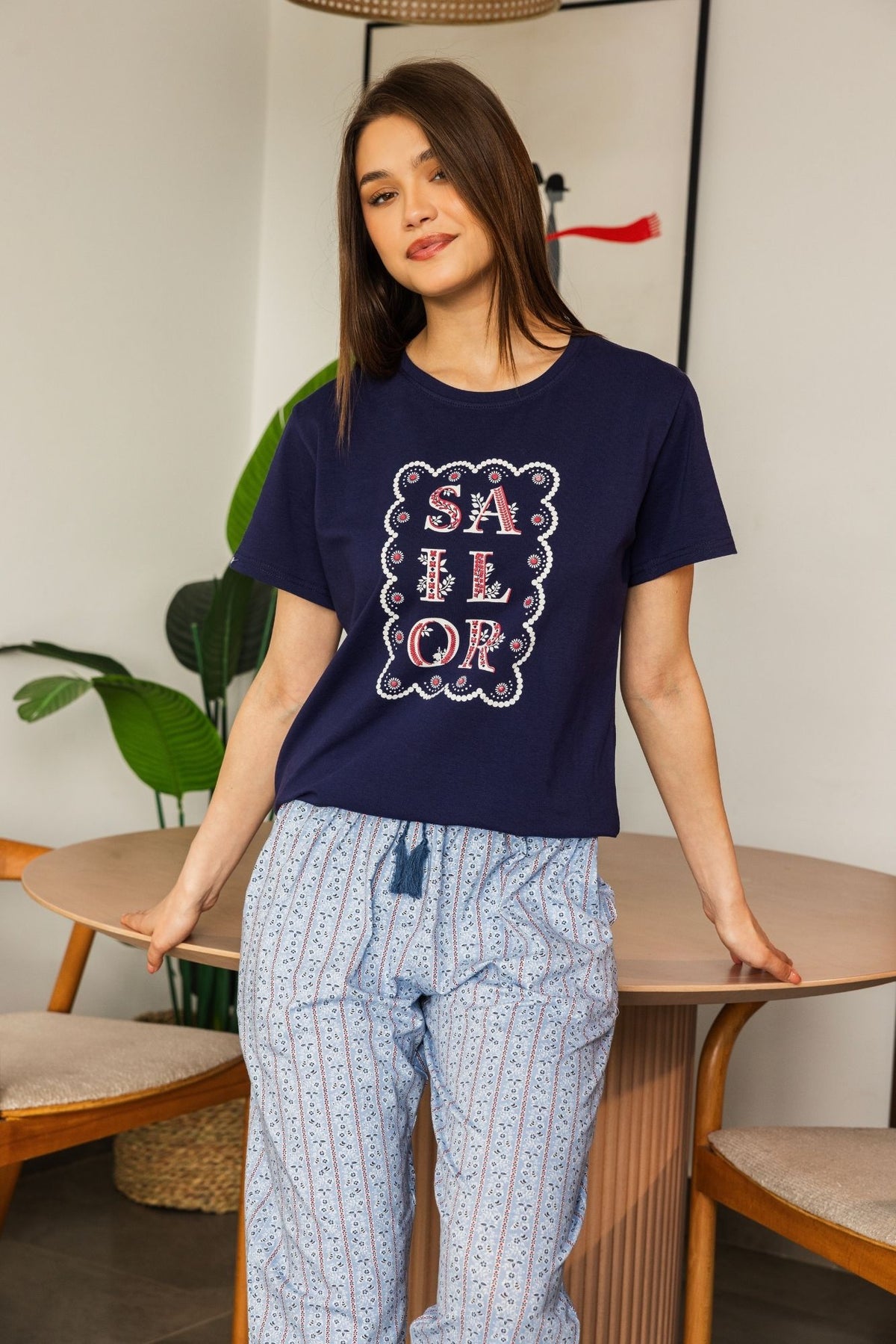 SAILOR بيجاما نص كم